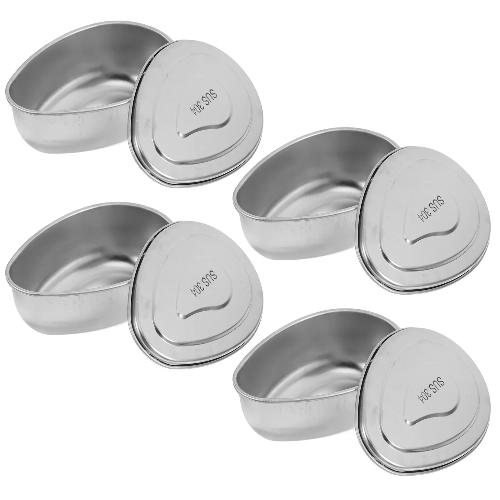 

4Pcs Waterdrop Stainless Steel Steamer Insert Compact Design Food Steamer Tray for Pot Dumplings Eggs Vegetable Steaming Cooker