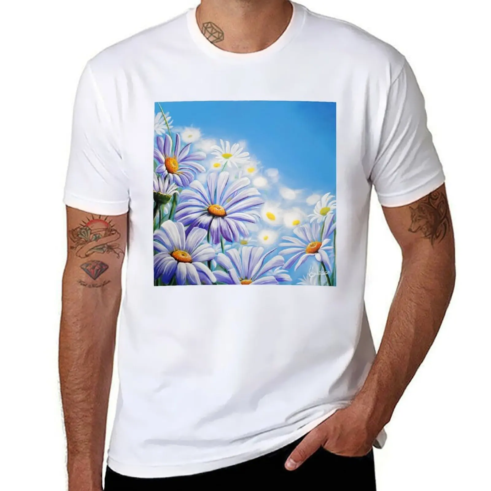 

Eternal flowers T-Shirt t shirt man plain man t shirts cotton t shirt man casual T-shirt