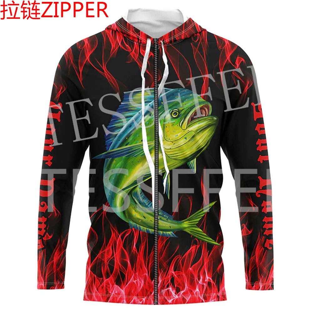 Custom Name Tuna Mahi Fishing Fisher Camo Tattoo Tracksuit Long Sleeves 3DPrint Pullover Harajuku Jacket Casual Funny Hoodies 23