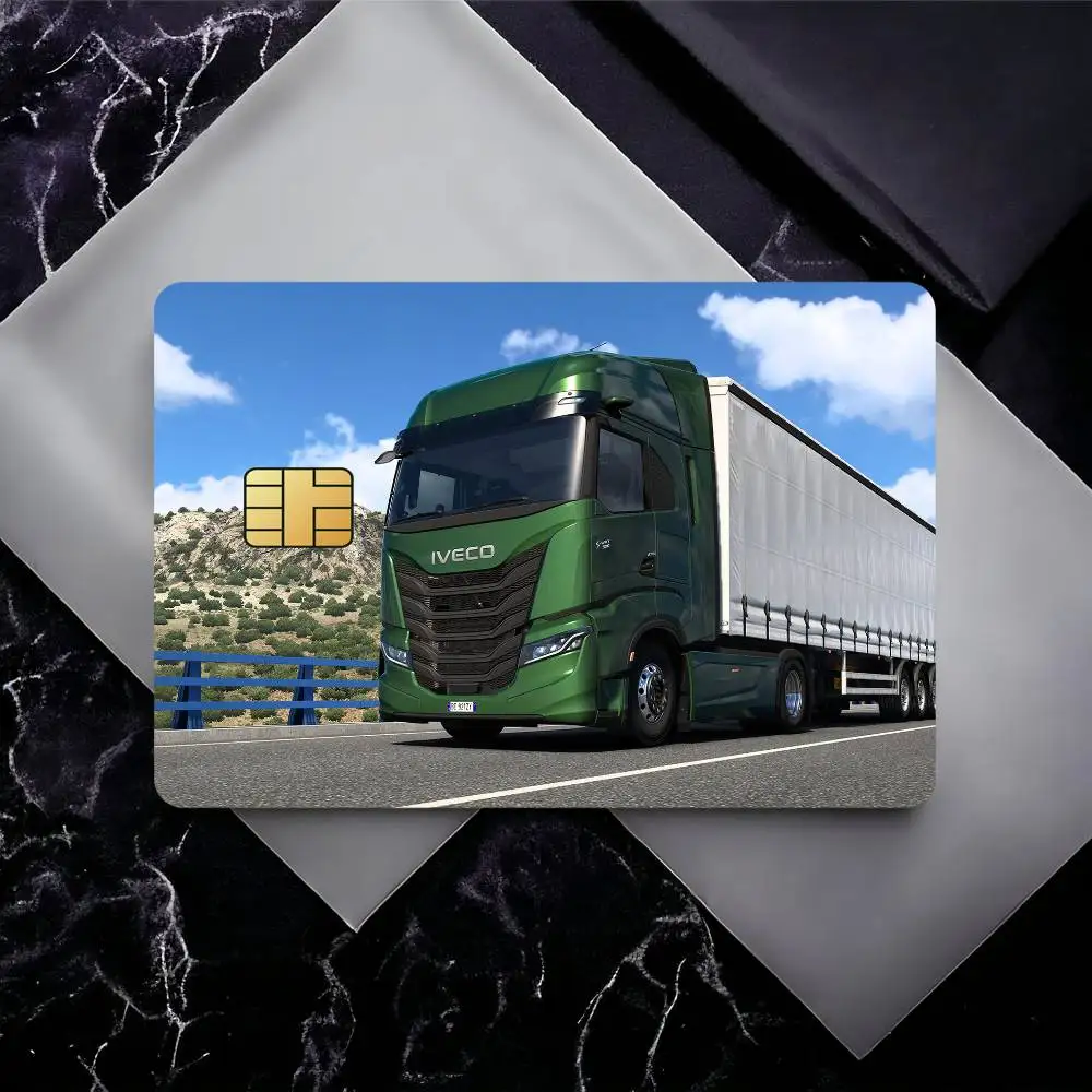 Fashion I-Iveco Credit Card Skin Stickers for Bank Card Bus Metro Card Sticker Waterproof Gift
