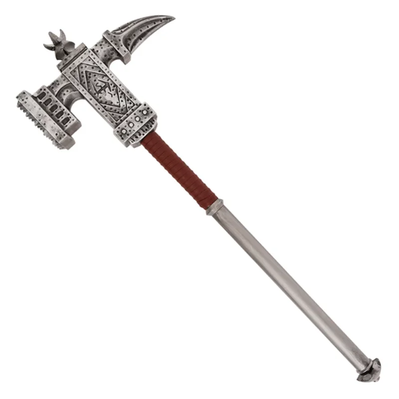 Home Decor 1:1 Cosplay Melee Hammers Sky-Splitting Blade Champion's Rod Tomahawk Game AXE Sky Demon Sword Safety PU Gift Toys