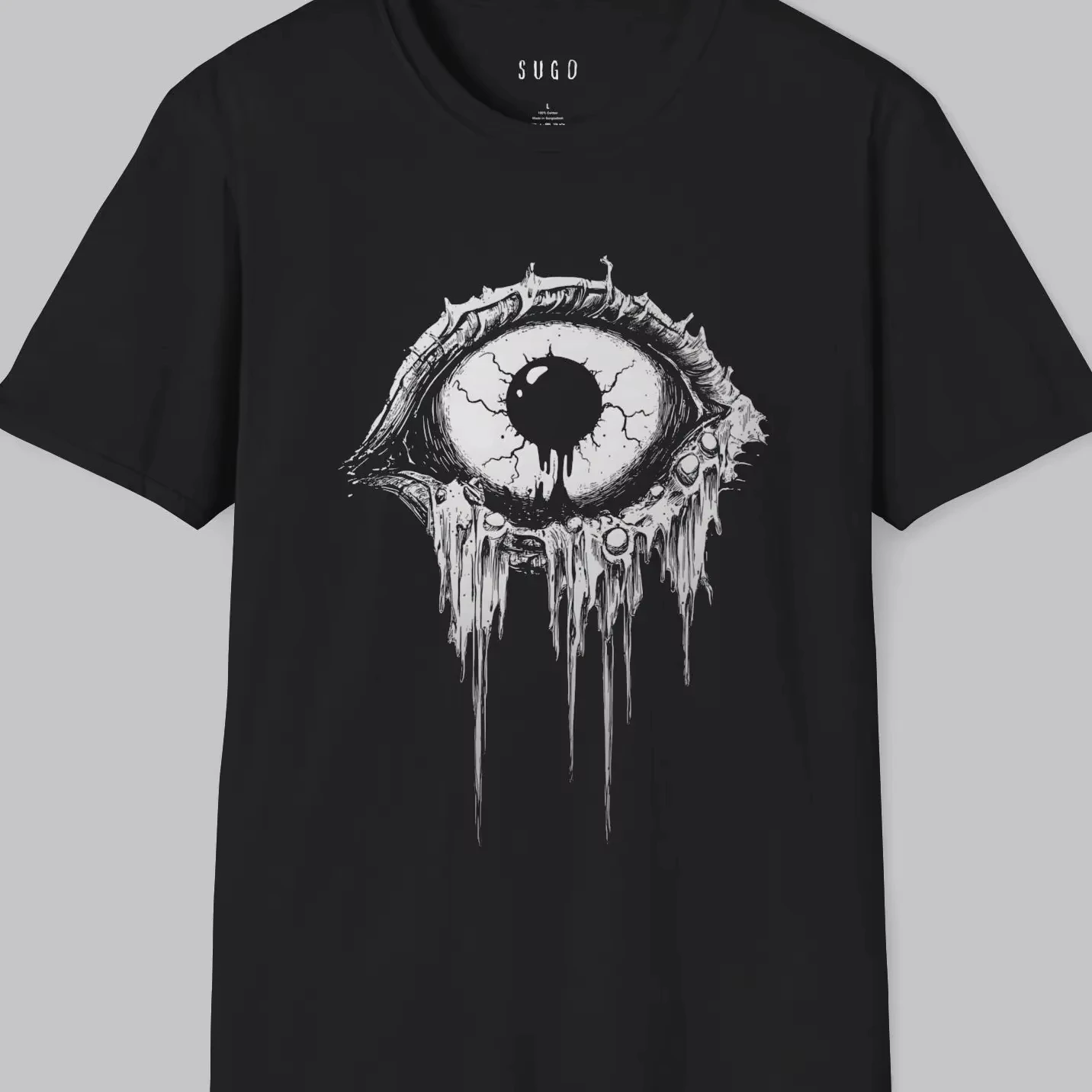 2026 Best Selling Eyeball Gothic T-shirt Evil  Clothes Alternative Occult Fashion Horror Gift for Emo Graphic T Shirts