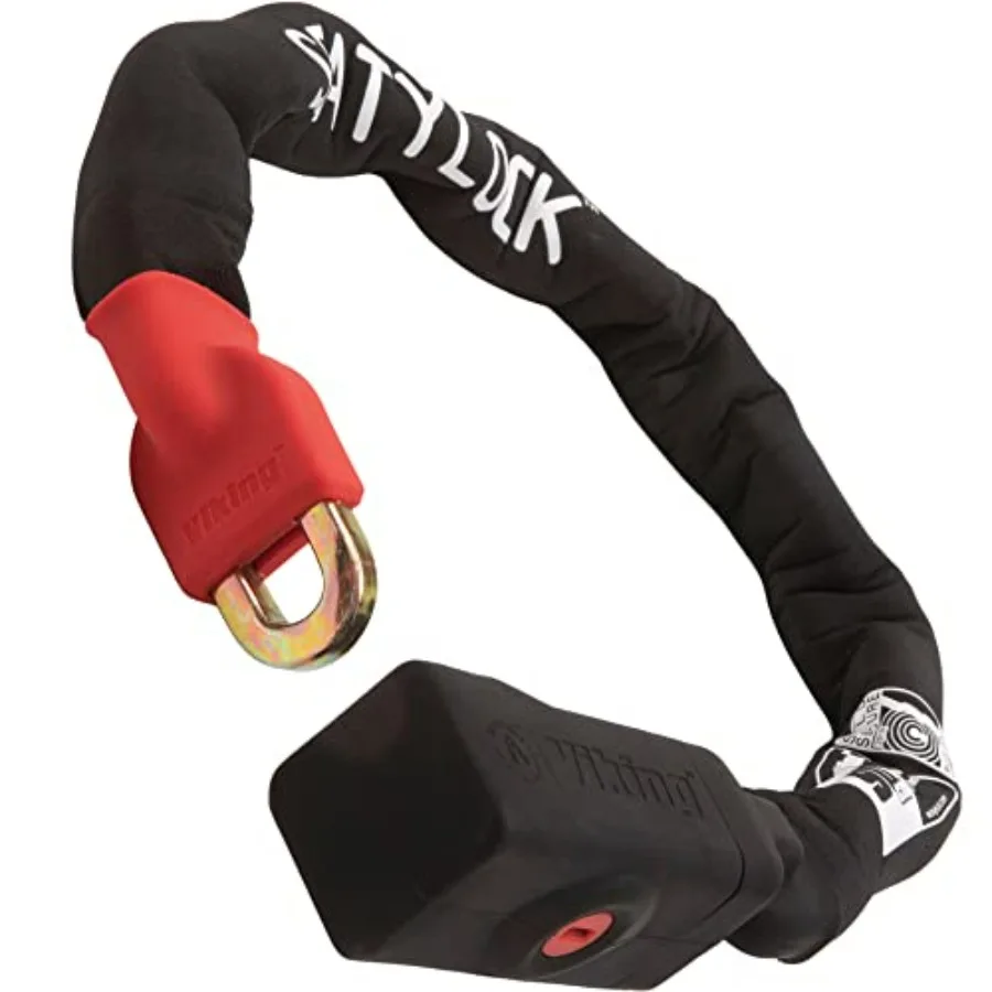 

Велосипедный цепной замок Viking с ключом - Магнитный, запатентованный, с классом защиты Sold Secure - Сверхпрочный, антивандальный - Умная система ультра-безопасности для велосипедов