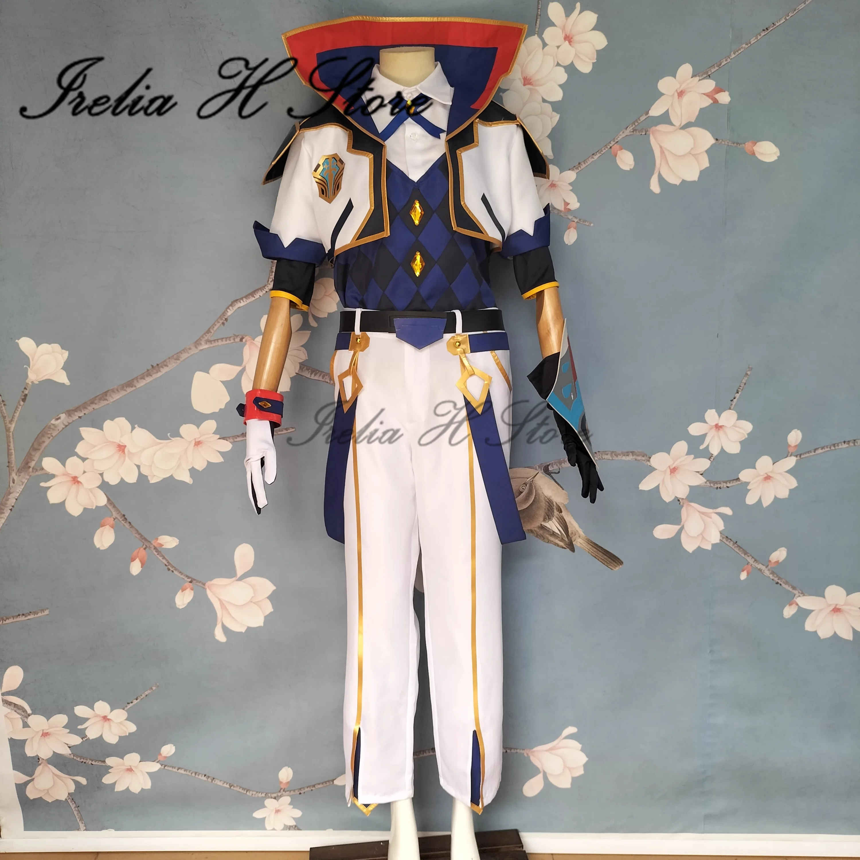 Irelia H 맞춤형 사이즈 에즈리얼 LOL 에즈리얼 전투 아카데미아 스킨 코스프레 코스튬