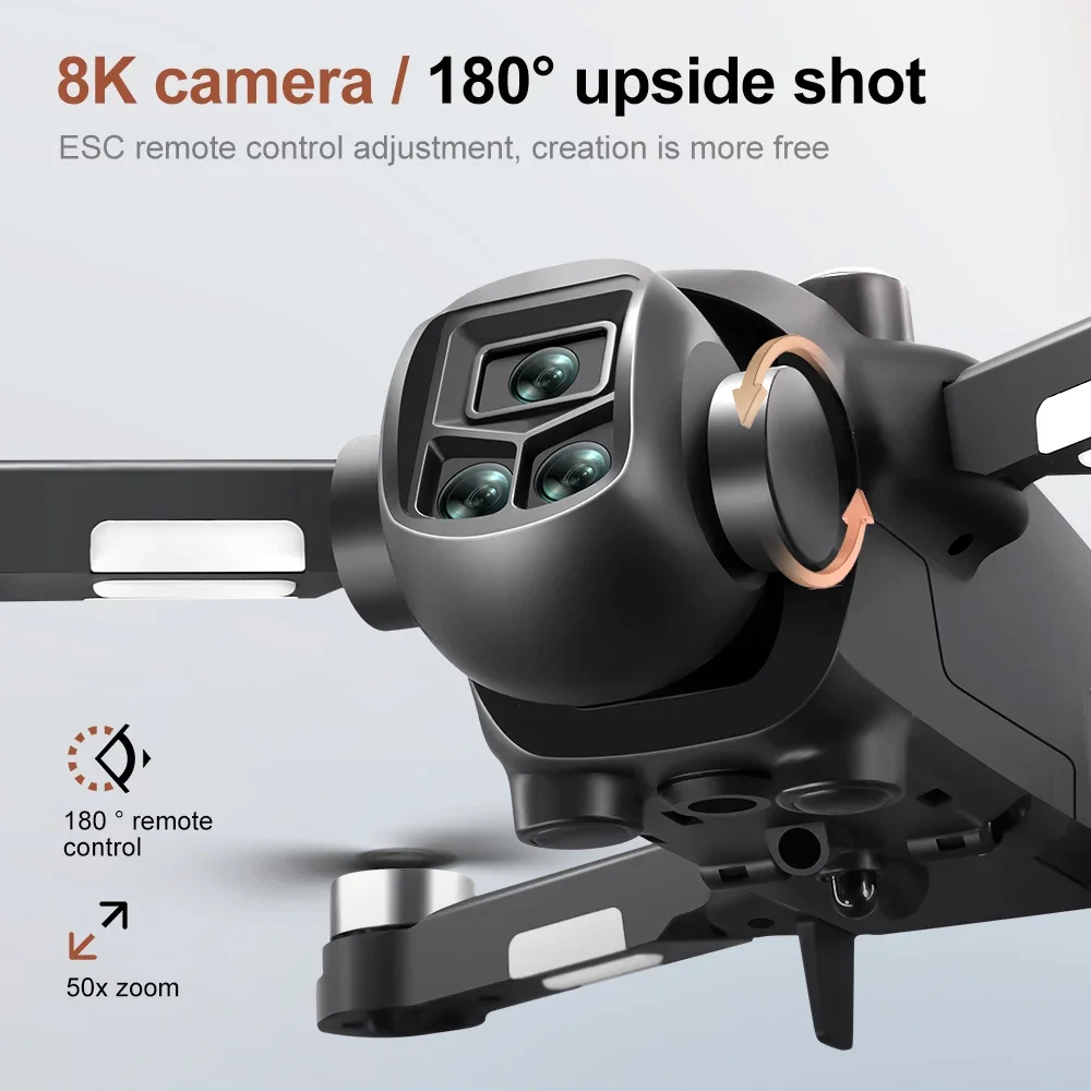 

Drone Professional Photography 4K Aerial HD Dual Camera Intelligent Obstacle Avoidance 5G WIFI Brushless Power Drone