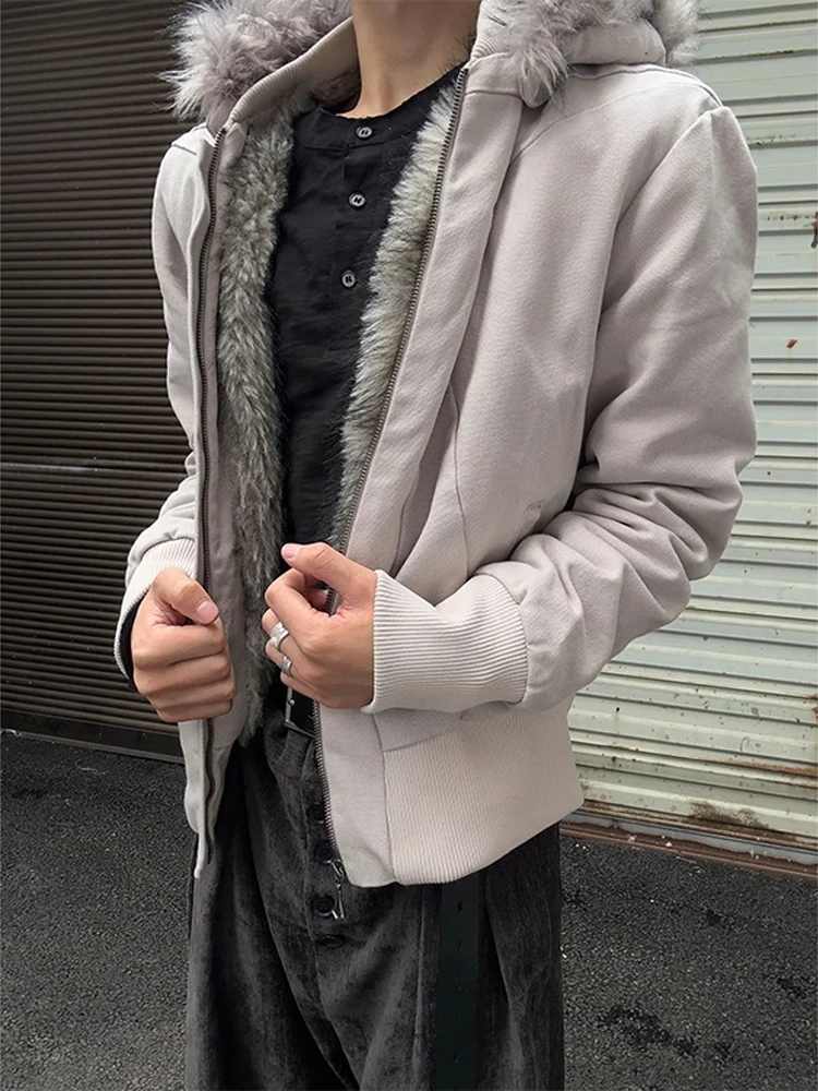 

Серебряное бархатное мужское зимнее хлопковое пальто из искусственного меха, рабочая одежда, хлопковая одежда Jaet