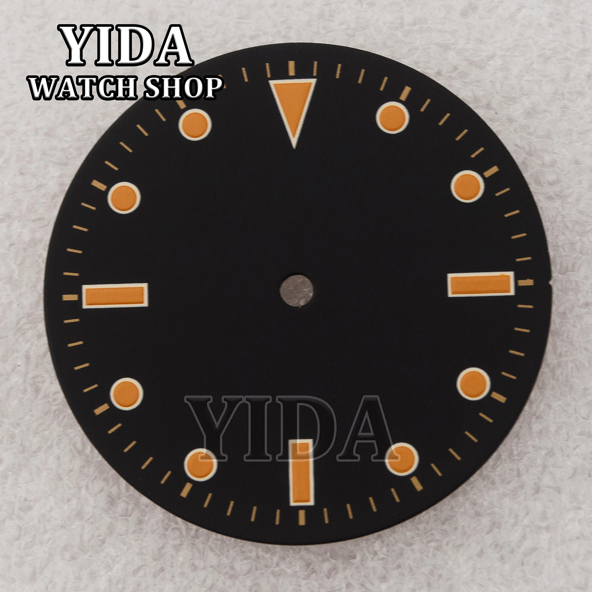 Quadrante dell'orologio Vintage Retro Verde Luminoso 39mm Quadrante dell'orologio per PAM Case 6154 6152 ETA6497/6498/ST3600 Movimento automatico Mod Parti
