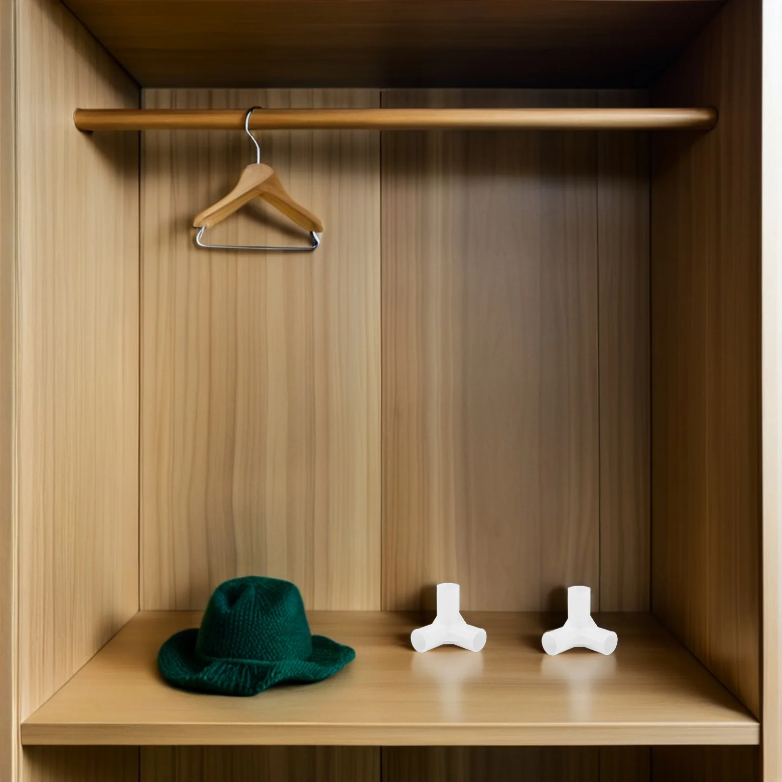 

10Pcs Closet Rod 3-Way Connectors Plastic Furniture Couplings Quick Connect Rod Joints for Wardrobe Canvas Shoe Cabinet I.d 13Mm