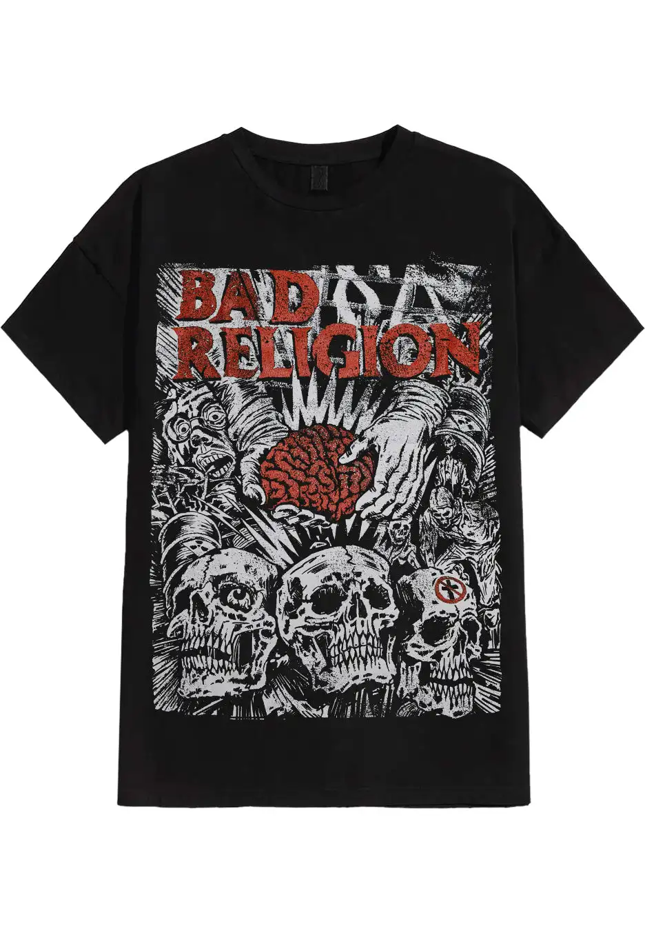 

Bad Religion Brain Surgery Graphic Print All Year Round Men's and Women's Short Sleeved T-shirts Casual Loose Top Luxury Trend