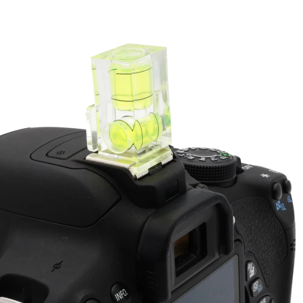 WINGRIDY 3-Axis Hot Shoe Fixed Bubble Spirit Level 3D 2D Spirit Level For Canon/Nikon/Pentax DSLR Camera Photography Accessories