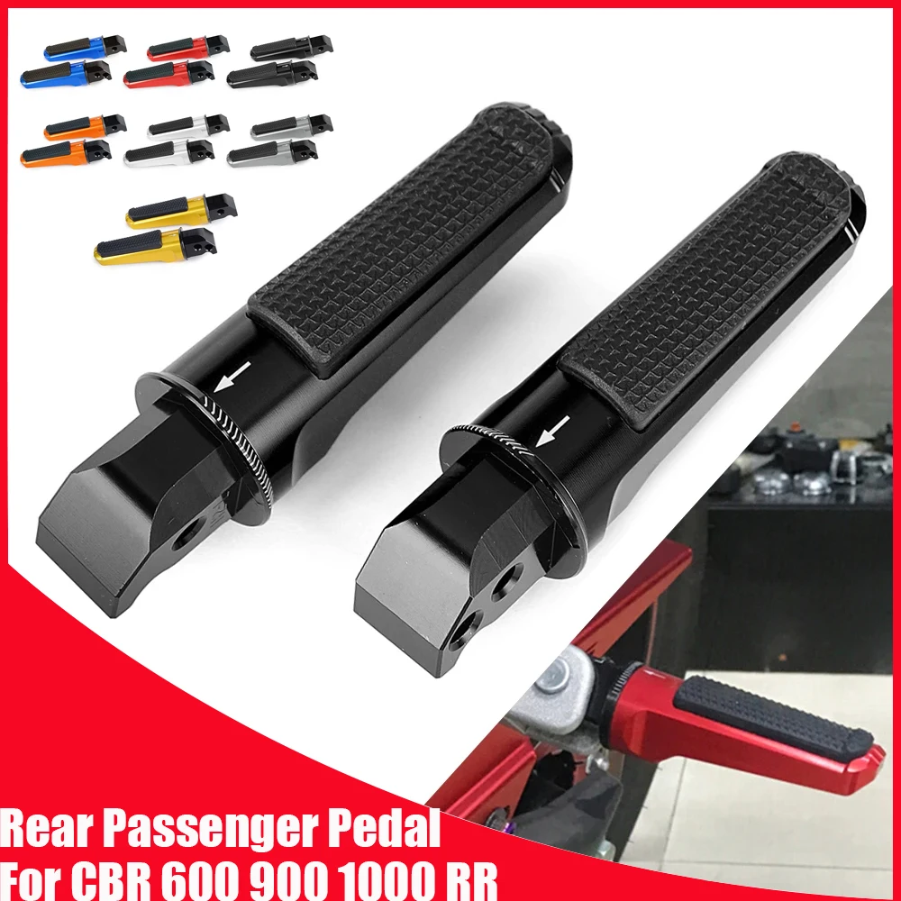 Rear Foot Pegs Passenger Footrest For Honda CB600F HORNET CB1000R CBR600F CBR600RR CBR900RR CBR1000RR FIRE BLADE SP VTR1000