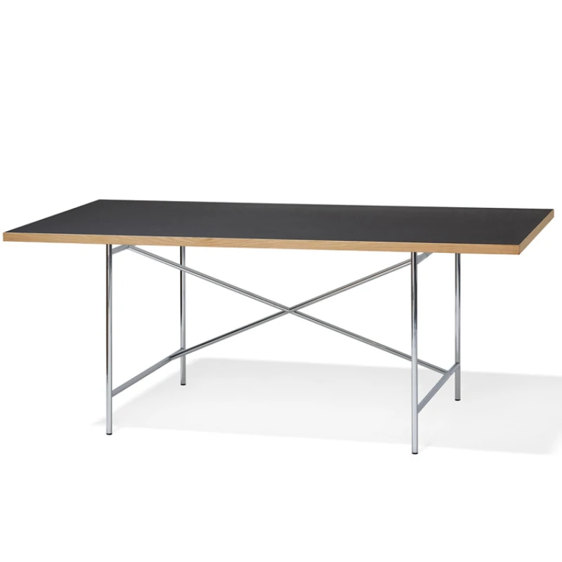 

Eiermann Table A minimalist stainless steel square office desk, modern board type lifting computer desk