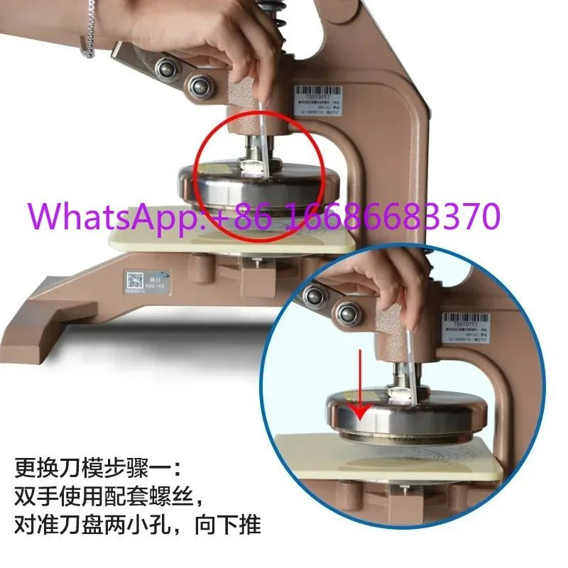 Custer CU-268 Hand Press Sampler 100cm² Disc Cutter for Textile Fabric Paper Leather, GSM Basis Weight