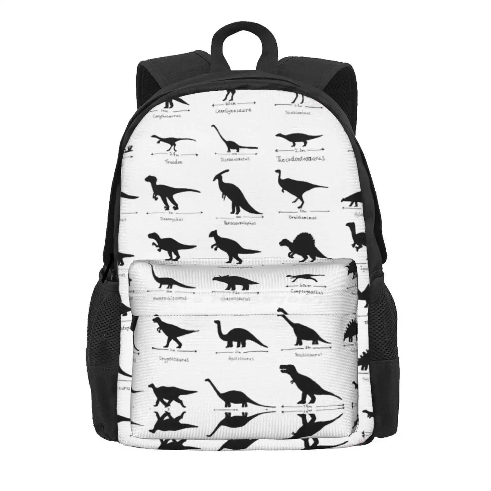 Whats Your Favourite Dinosaur? Hot Sale Schoolbag Backpack Fashion Bags Lost World T Rex Velociraptor Diplodocus Triceratops