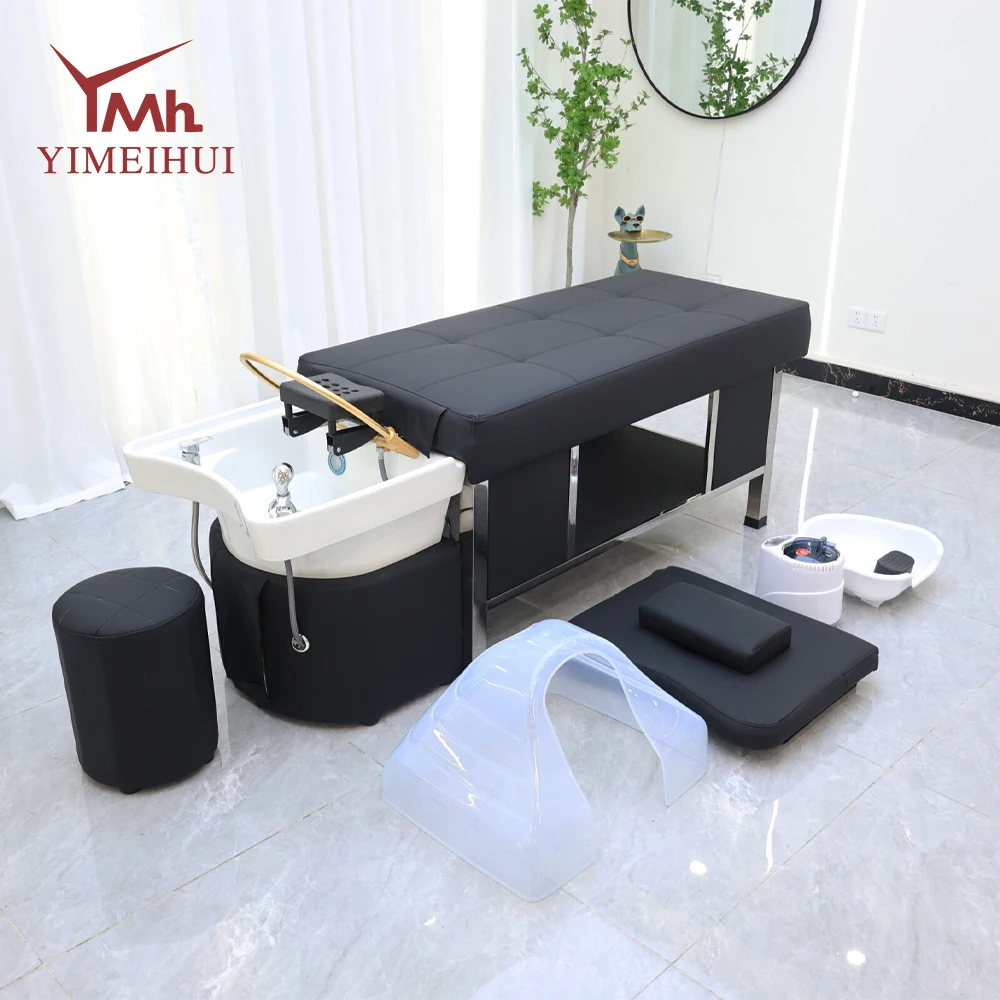 Thai Hair Washing Salon Nursing Therapy Headspa Water Circulation Spa Massage Shampoo Bed with head water