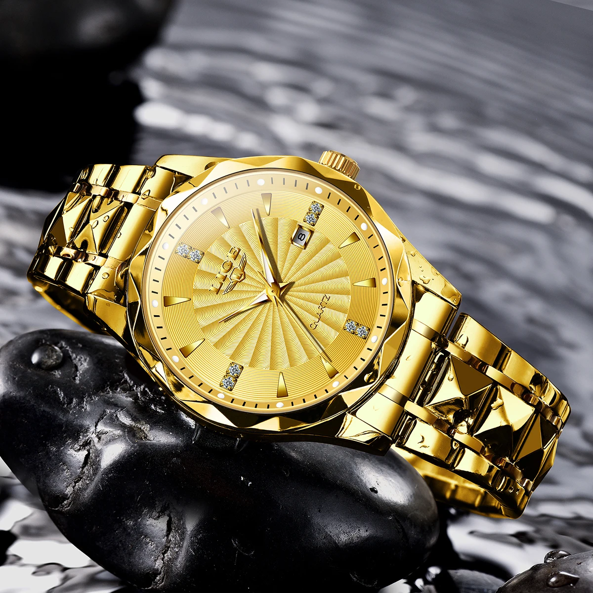 Lige-メンズラグジュアリー防水ビジネスウォッチ、紳士クォーツウォッチ、HDルメ、カジュアル、シンプルな腕時計、ボックス、ファッション