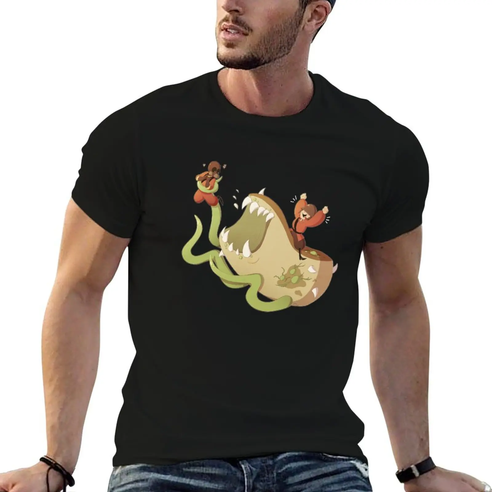 BREAD! T-Shirt Basic Crew Neck Short Sleeve Top