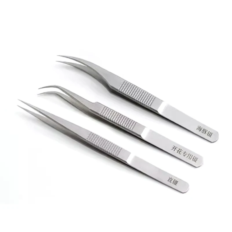 Grafting and planting eyelashes, blooming eyelashes, specialized tweezers for eyelash beauticians