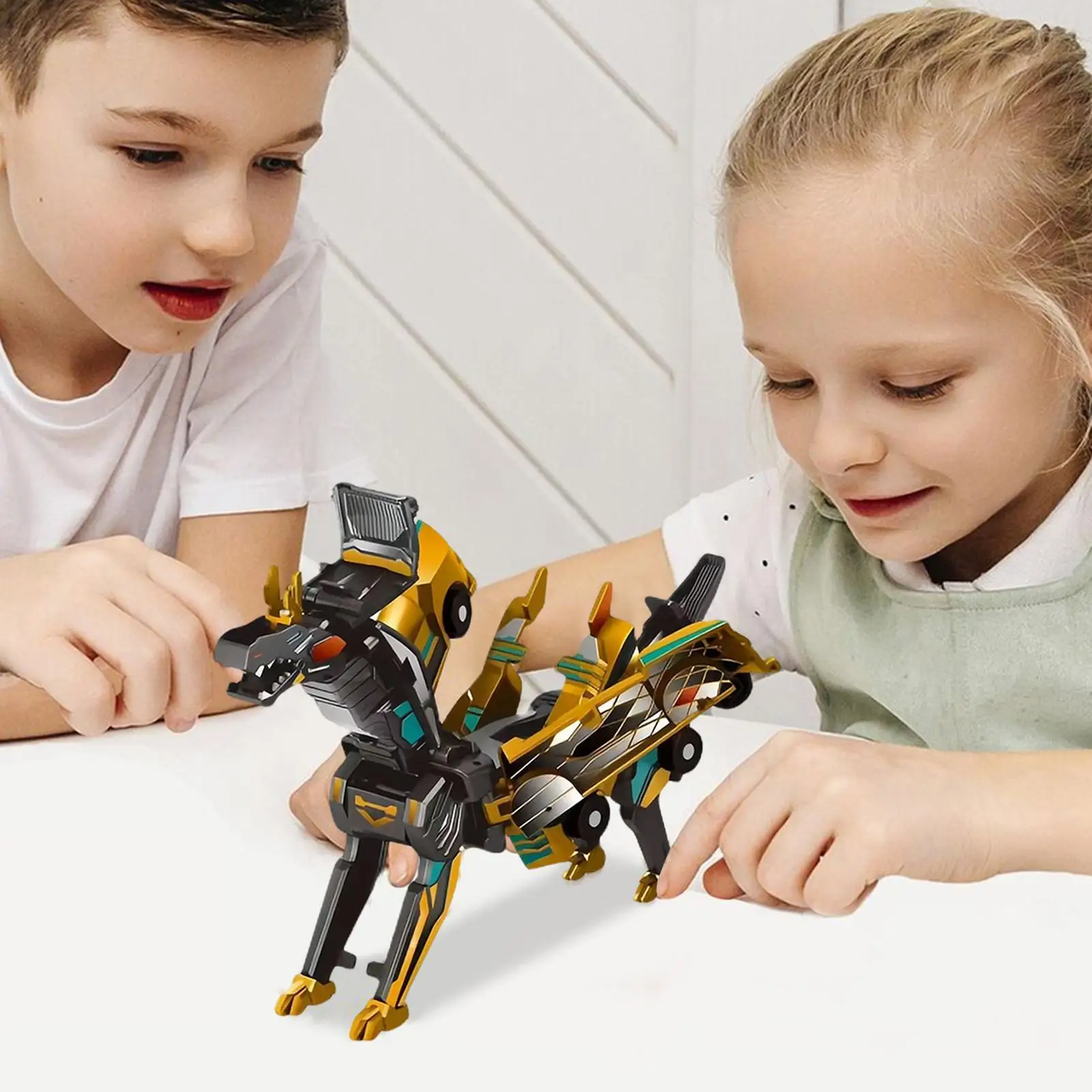 2in1 Trasformazione collisione Dinosauro Auto giocattolo Auto magnetiche Convertibile Robot giocattolo Dinosauro Giocattoli per bambini Ragazzo Regalo di compleanno