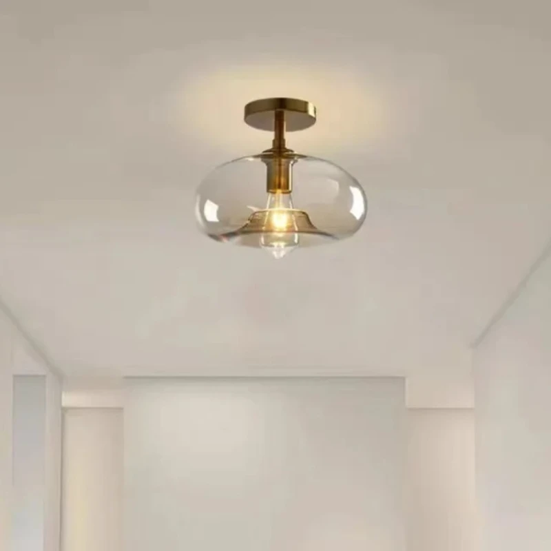 Modern Stylish Simplicity Glass Hot Bending LED Ceiling Lights Art Creative Lamps for Chidren's Bedroom Home Decor Chandeliers