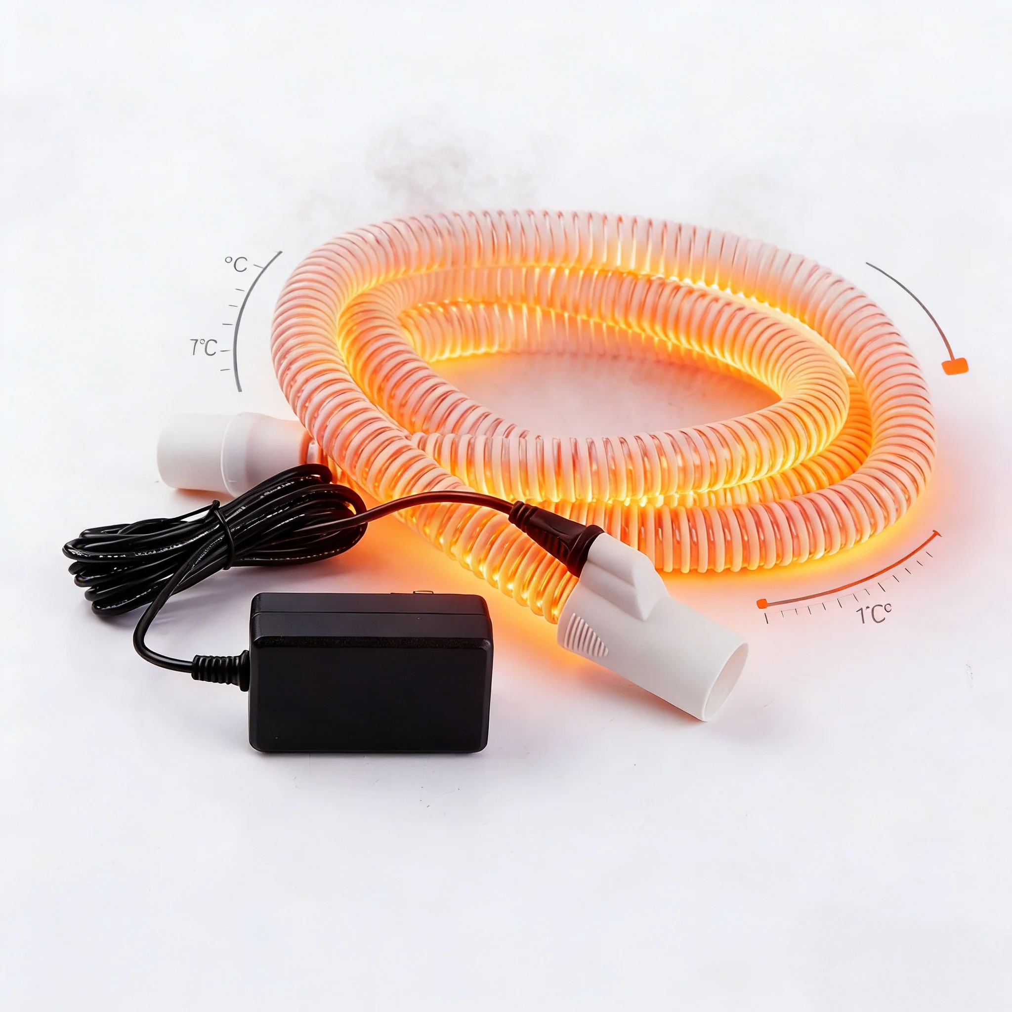 

CPAP Heating Tube Heat Tube Pipe Hose APAP BiPAP Respirator Heater Tubing for Ventilator Sleep Apnea Anti Snoring Accessories