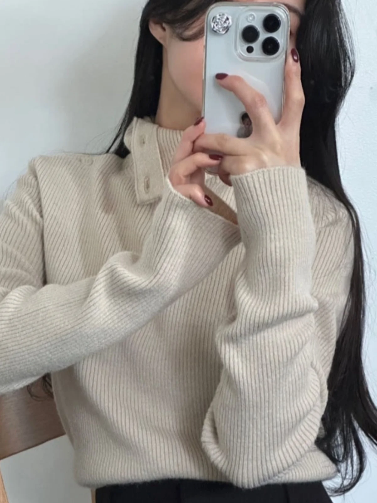 여성용 스웨터 한국 스타일 슬림핏 겨울 하이넥 여성용 긴팔 다리미 스웨터 니트 스웨터 니트웨어 스웨터