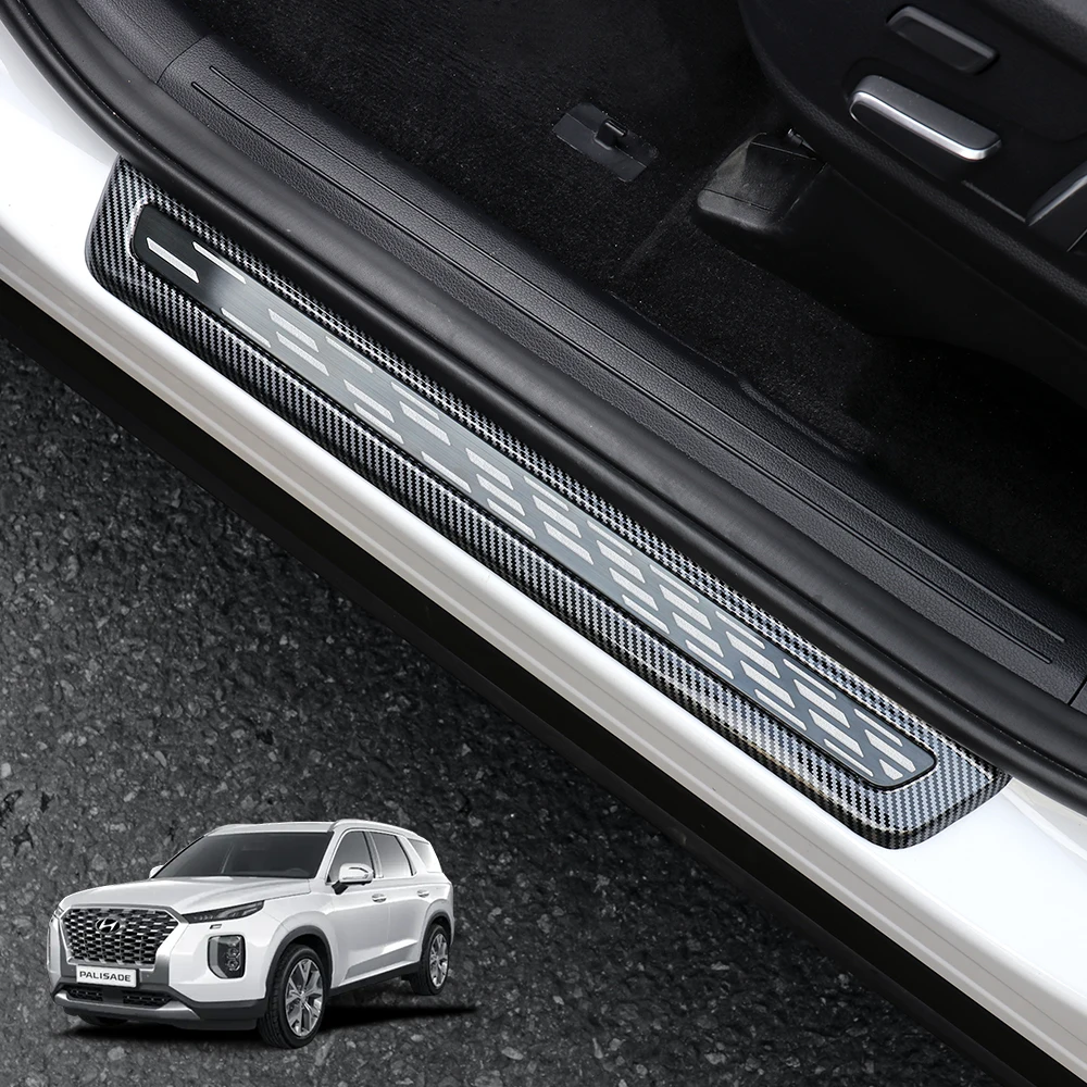 

For Hyundai Palisade/Hyundai Palisade PE 2020-2025 LHD/RHD ABS Car Interior Door Sill Protective Pad Cover Guards Accessories