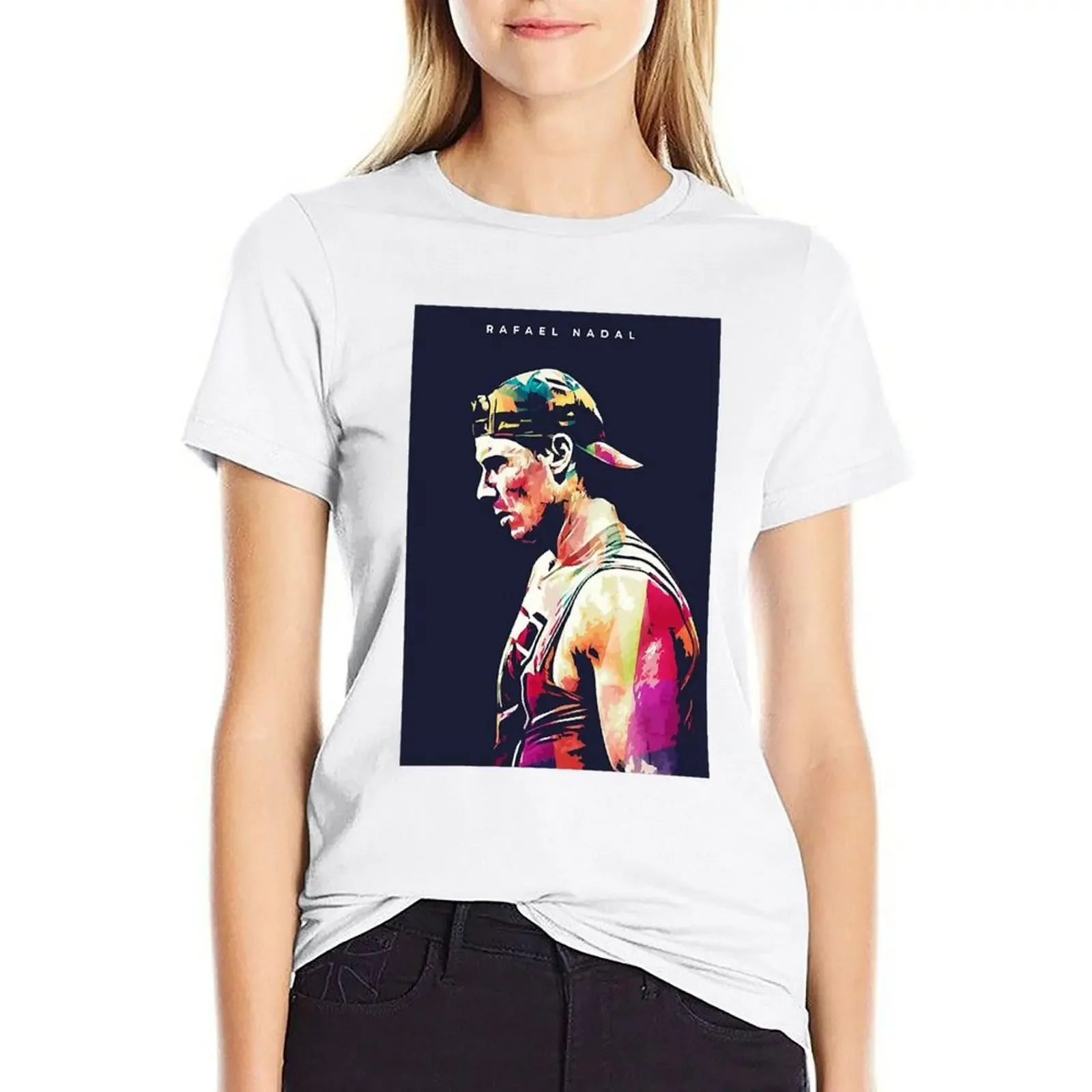 Rafael Nadal T-shirt graphics Aesthetic clothing oversized t shirts for Women