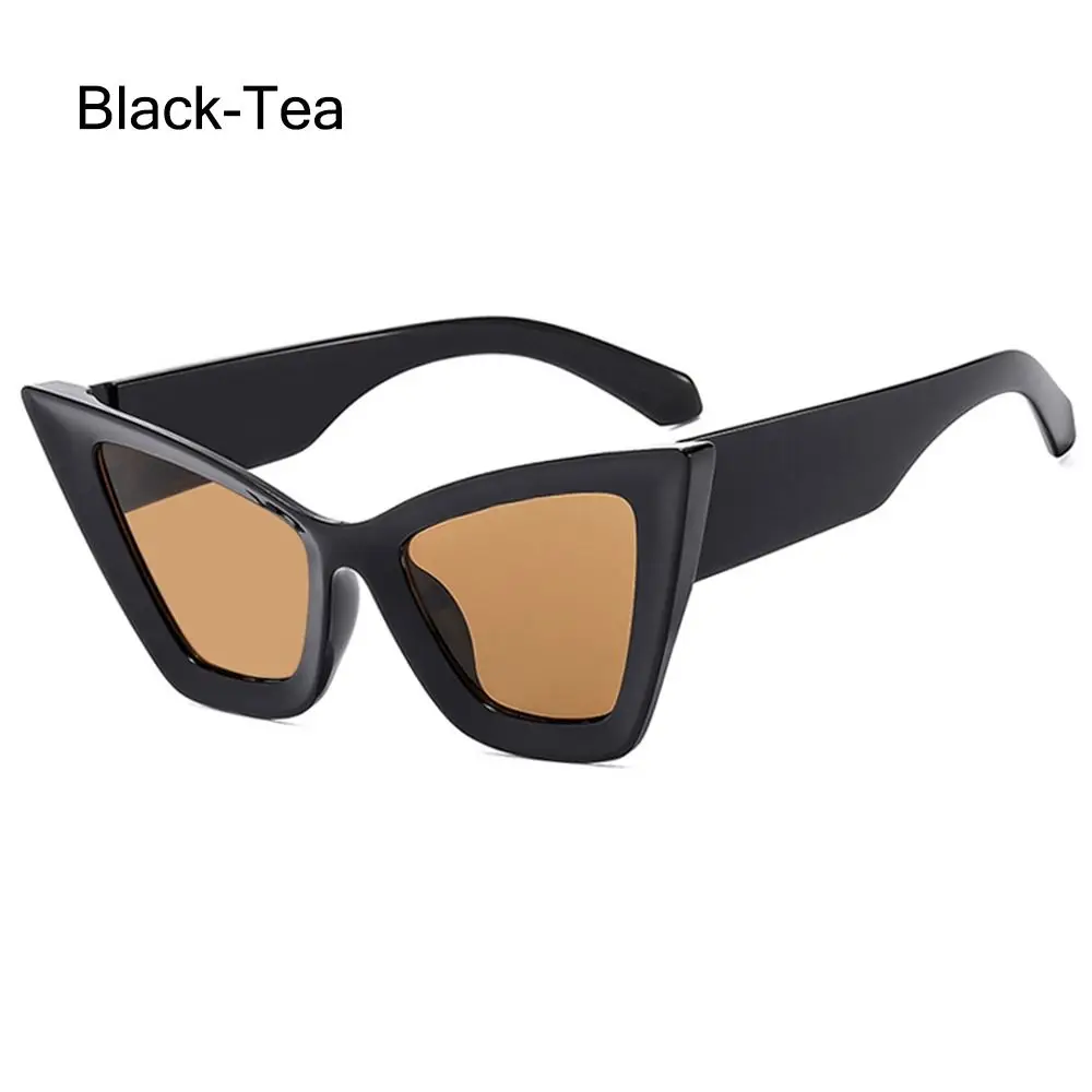 

Fashion Oversized Cat Eye Sunglasses UV400 Beach Travel Punk Sun Glasses Streetwear Eyewear for Women & Men