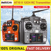 Radiolink AT10 II 12CH RC Transmitter and Receiver R12DS 2.4G DSSS&FHSS Radio Remote Controller for RC Drone/ Fixed Wing FPV