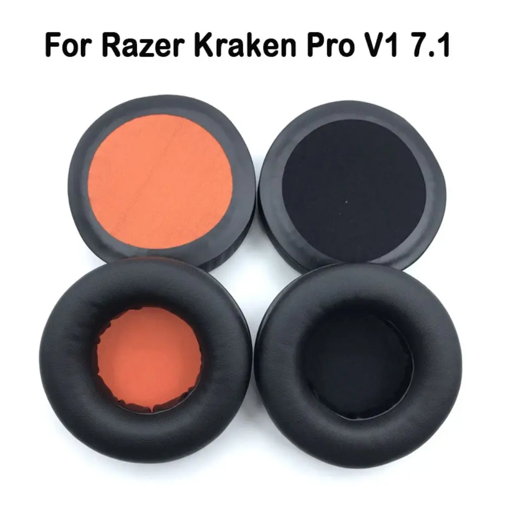 Razer Kraken Pro V1 7.1 폼 스폰지 이어 패드, 헤드셋 교체 이어 쿠션 액세서리 수리 부품, 2 개