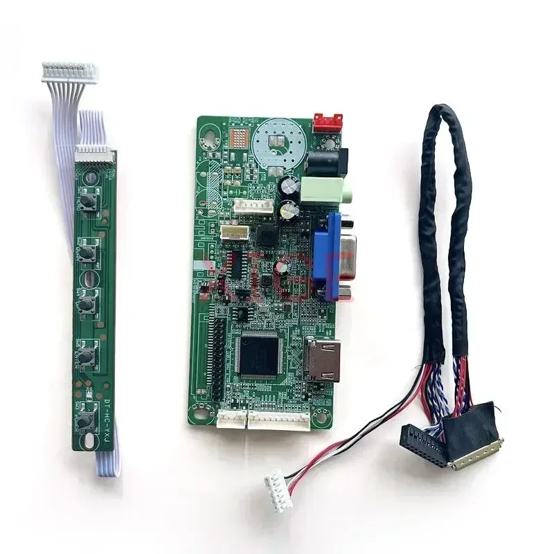 Controlador Driver Board para Laptop, tela DIY, compatível com HDMI, LVDS, Kit VGA 1366x768, BT156GW01 V.4, BT156GW02 V.0, 58C, 40 pinos