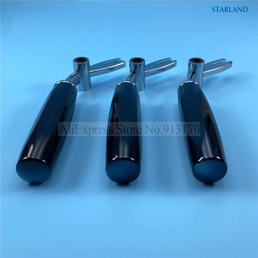 3 مقابض معدنية قطع غيار عتلات يدوية لآلات الآيس كريم الناعمة MQL، استبدال اللون الأزرق الداكن