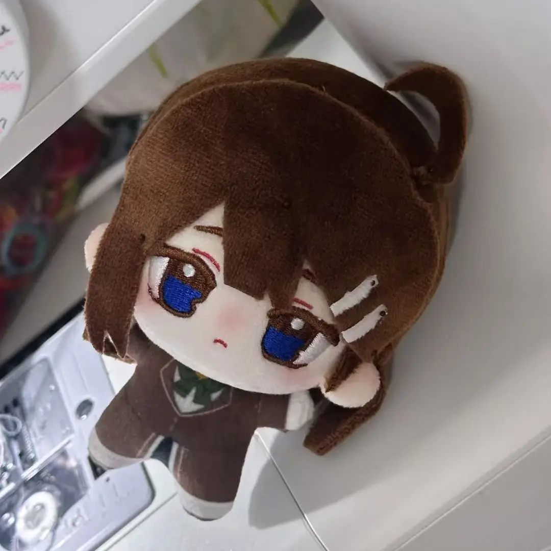 Stuffed Animals New Version Identity V X Red Bean Collab Fire Investigator 10cm Cotton Doll, Plush Keychain Dress Up Kid Gift