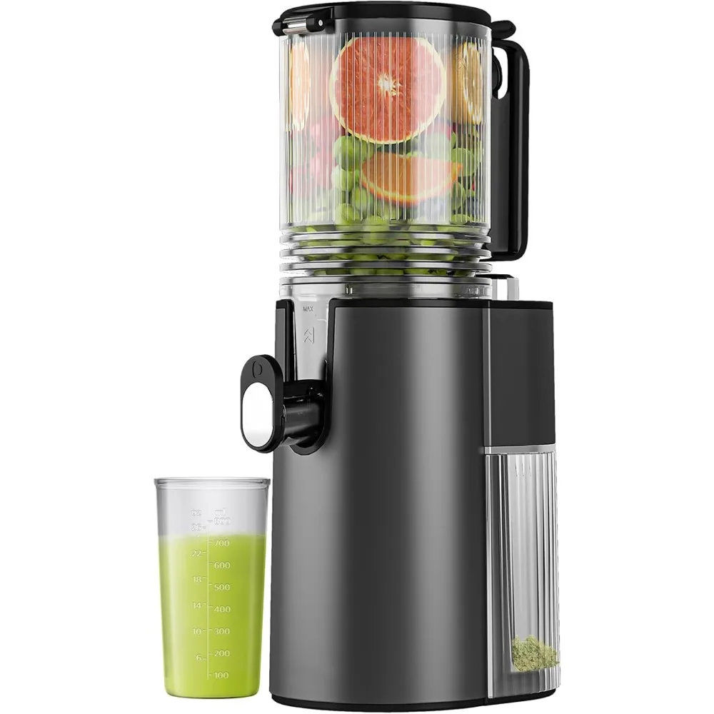 

Cold Press Juicer, 6.8" 80oz Feed Chute Juicer, 350w Slow Masticating Juicer with 42oz Integrated Pulp Cup, Juicer Machines