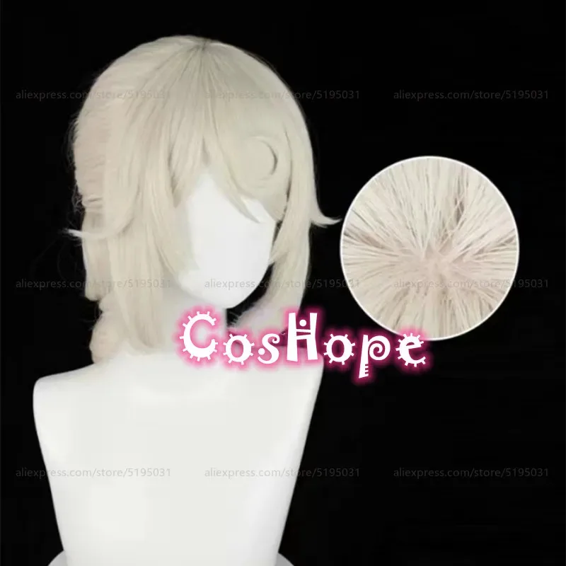 2025 12 Pintor Edgar Valden 40 cm de comprimento Creme-colorido Anime Cosplay Perucas Peruca sintética resistente ao calor