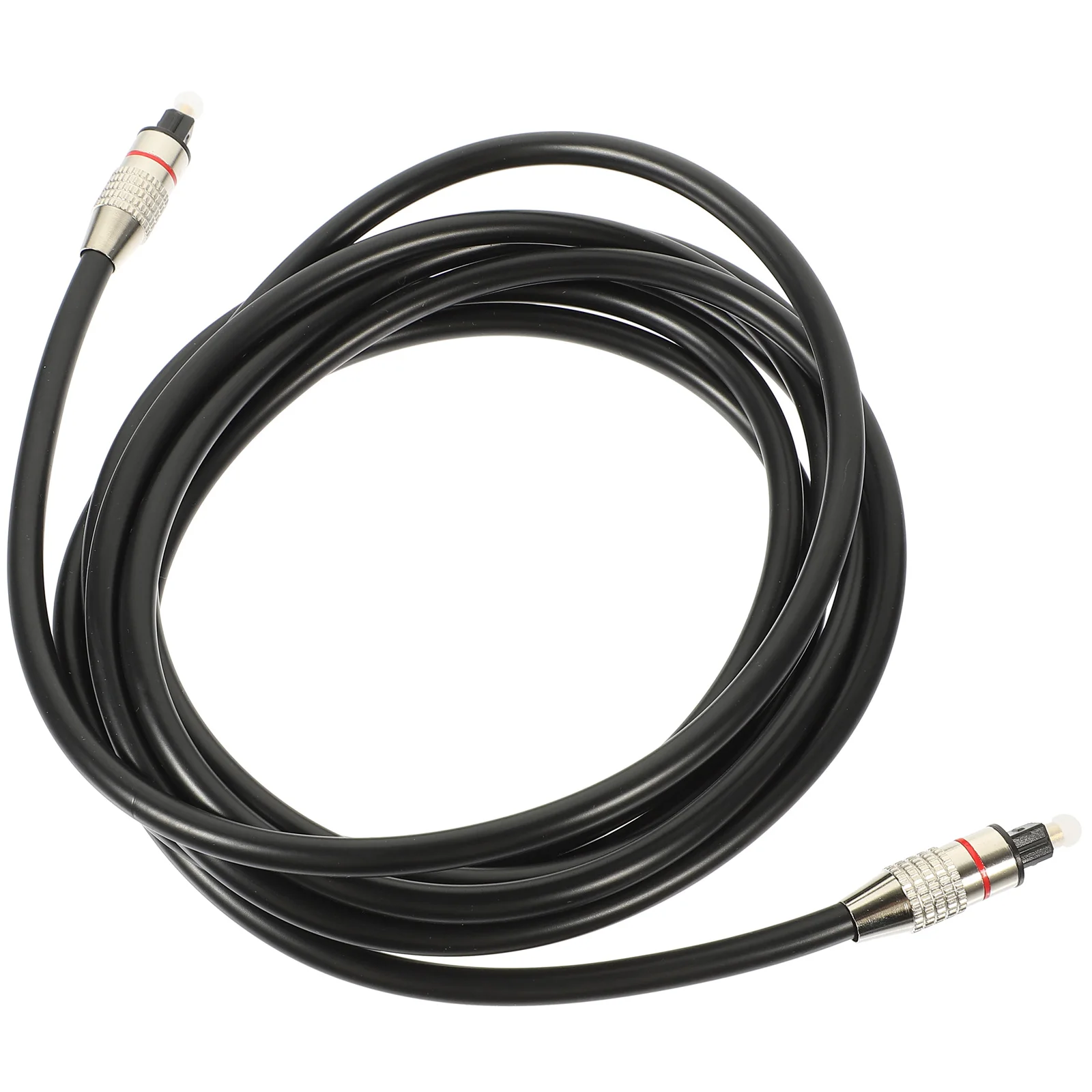 

Audio Optical Cable 6.0mm for DVD Sound Bar SPDIF 0.2m*2 Gold Connector Durable Soft Wire Protective Cover
