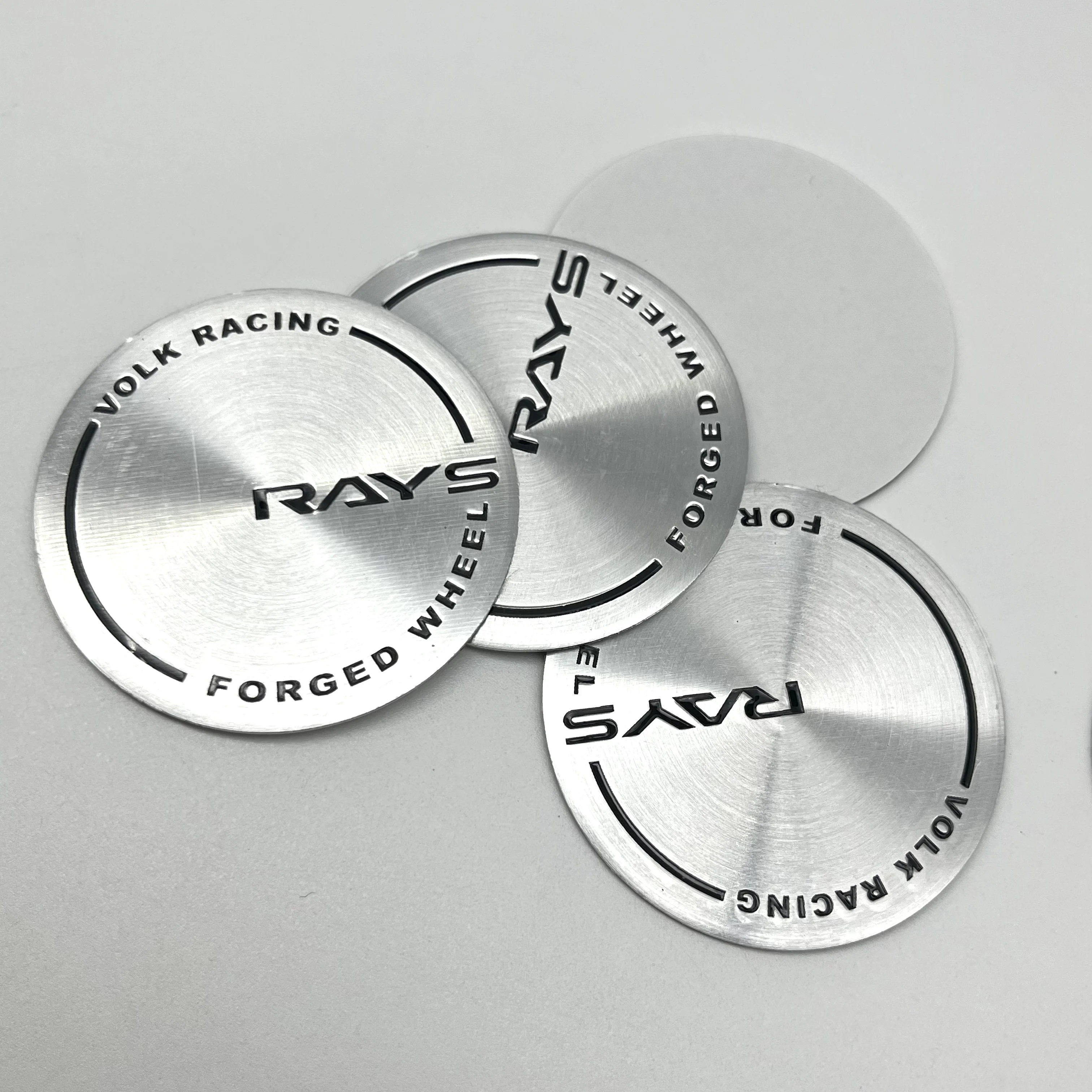 4pcs/Lot 45mm 50mm 3D Universal Car Wheel Center Hub Cap Sticker RAYS Racing Badge Emblem Sticker Car Styling Auto Accessories