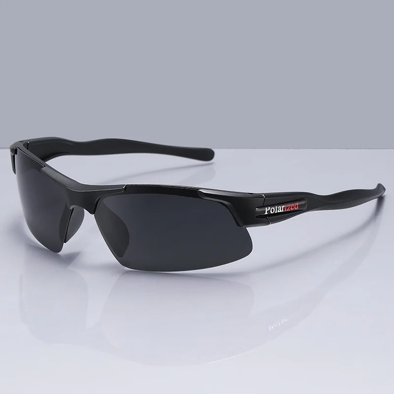 

2026 полукадровые спортивные поляризационные солнцезащитные очки, очки для рыбалки, приманка для подводной охоты, вождения, езды на велосипеде, защита от ультрафиолета, спортивные очки