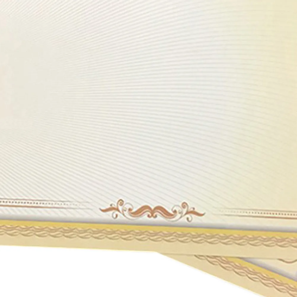 20Pcs Certificate Paper A4 Vertical Horizontal Gradient Gold Border Foil Embossed Seal Graduation Award Volunteer Teacher
