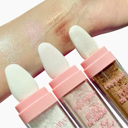 Imagen 1 del producto Polvo para resaltar de hadas, resaltador de cuerpo completo, brillo de Hada de melocotón Natural, bronceador corporal, maquillaje de contorno resaltado