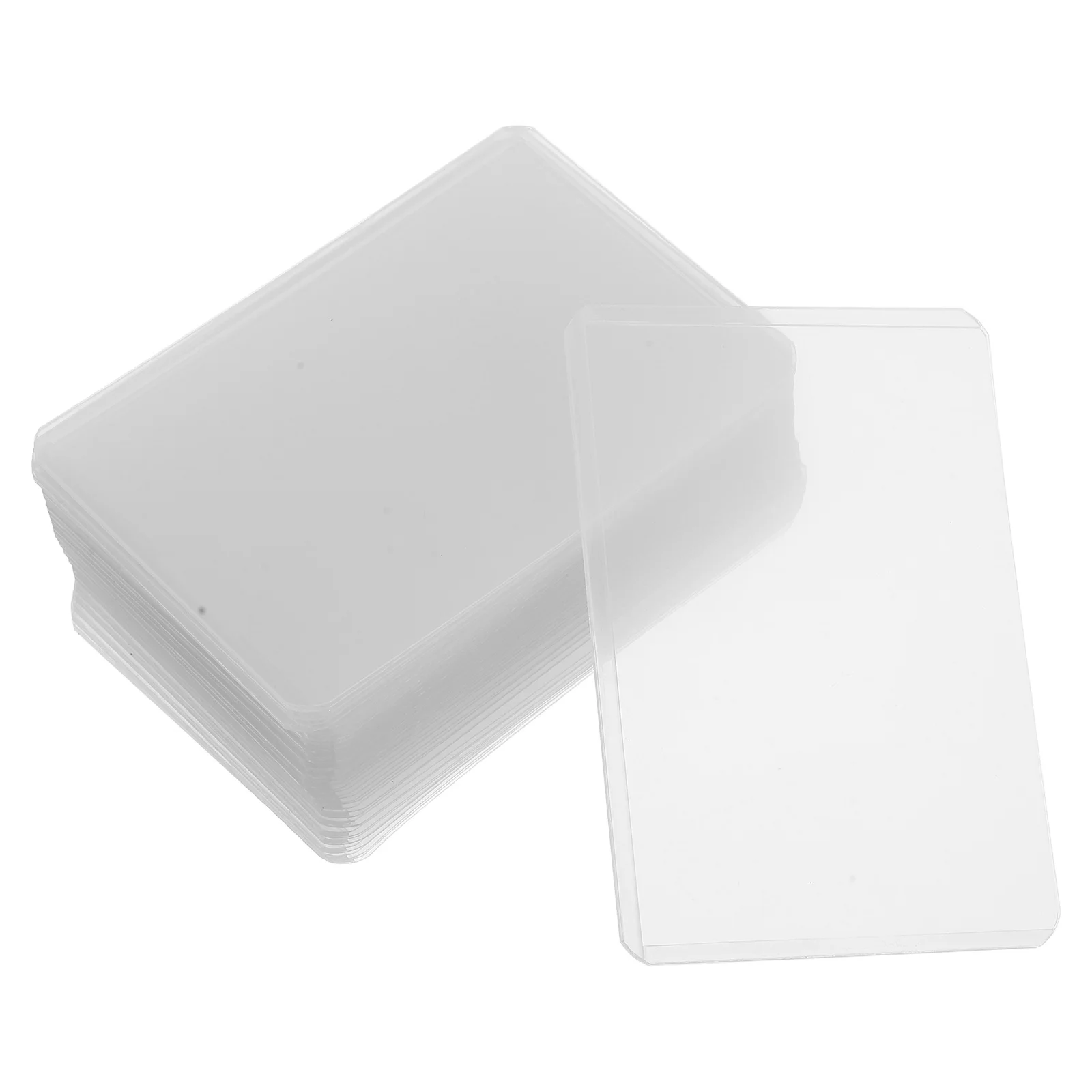 25 قطعة من أكمام البطاقات البلاستيكية الواضحة من البلاستيك الصلب لبطاقات تجارة كرة القدم حافظة حامل صلبة مقاومة للماء
