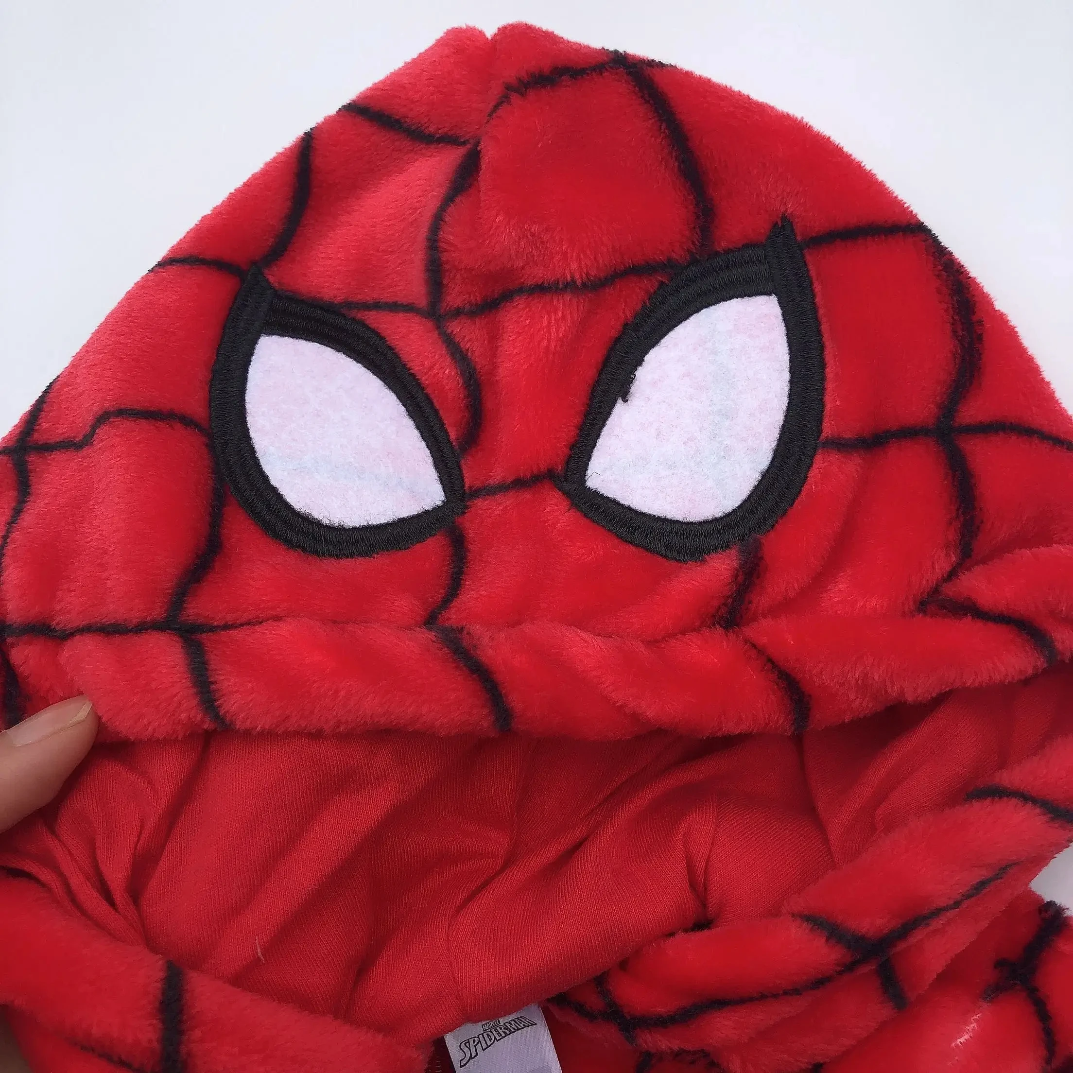 Spider-Man Kids Jumpsuit Pajamas Kawaii Cartoon Cosplay Flannel Home Clothing Boys Girls Christmas Gifts Winter Keep Warm