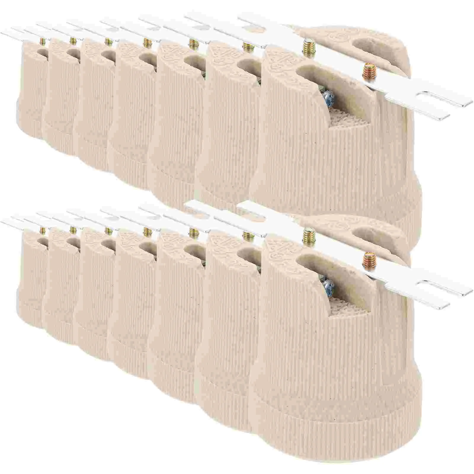 

12 Pcs E27 Ceramic Lamp Holder Candelabra Light Bulb Base Socket Formula Ceiling Ceramics Chandelier Replacement Parts