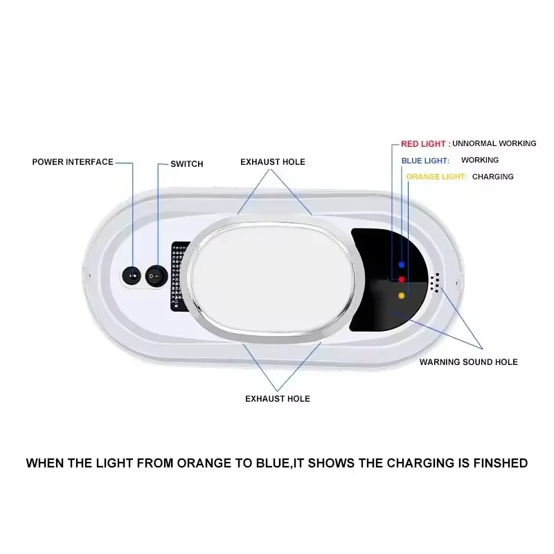 2024 New Electric Window Cleaning Robot Vacuum Cleaner Household Remote Control Window Cleaning Device for Home