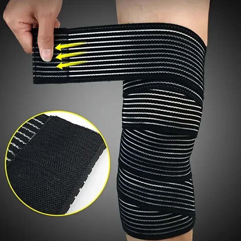 

1pc High Elasticity Compression Bandage, Sports Kinesiology Tape For Ankle Wrist Knee Calf Thigh, Wraps Support Protector 15.74