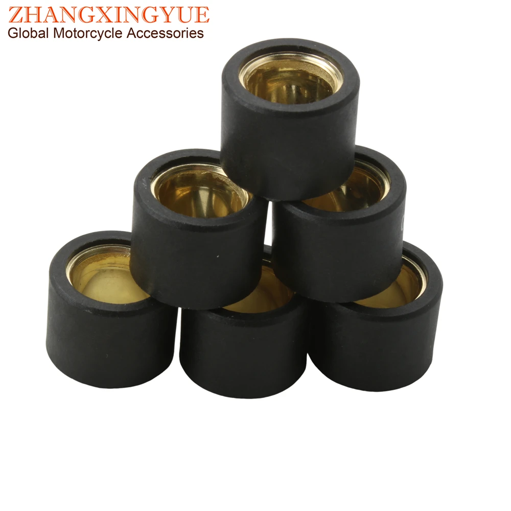 6PC Variator Roller 13g Weights 21x17mm For Vespa Granturismo 125 200 Gts Gtv 250cc 300cc 849480