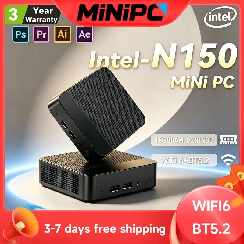 new-core-n150-ポータブルミニpc-コンピューター-windows-11-16gb-ddr4-1-2tb-ssd-ゲーミングコンピューター-wifi-6-オフィスミニデスクトップ