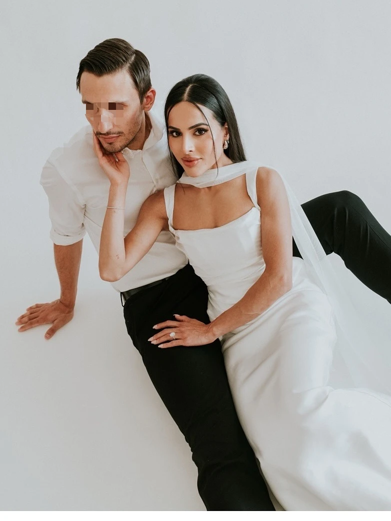 ชุดเดรสออกงาน Mingmingxi สำหรับผู้หญิง ชุดเดรสยาวทรงคอร์เซ็ท ผ้าซาติน เซ็กซี่ ผูกเชือก ดีไซน์หรูหรา สำหรับงานแต่งงาน พร้อมผ้าคลุมไหล่