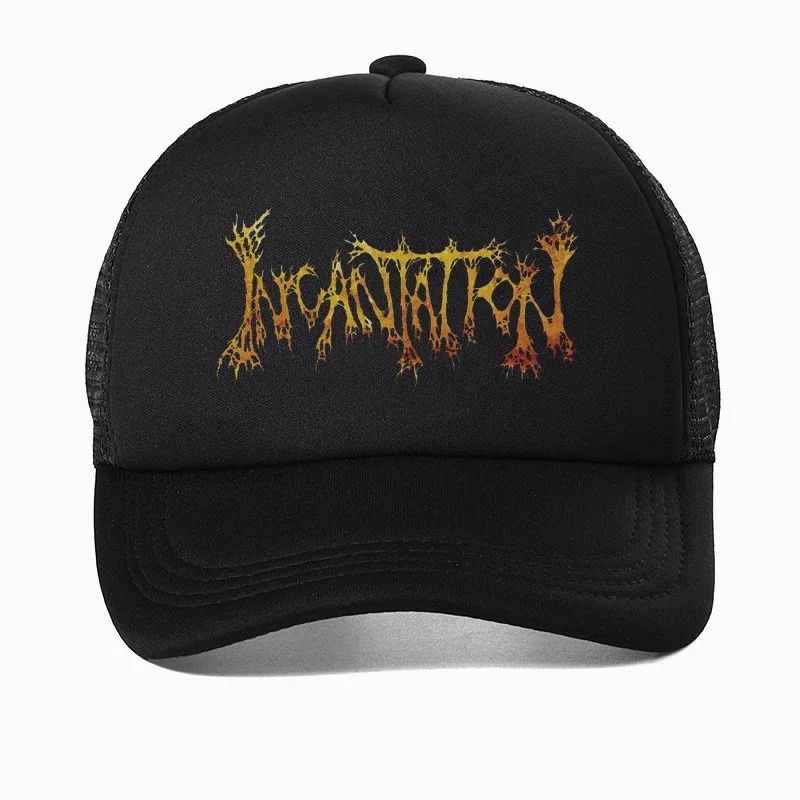 Czapka z inkantacją Death metalowa imspalenie chaosu bez krwi czapka z daszkiem Unisex zespół metalowy zaklęcie rockowe kapelusze Snapback kasp